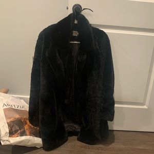 Black Fuzzy Coat